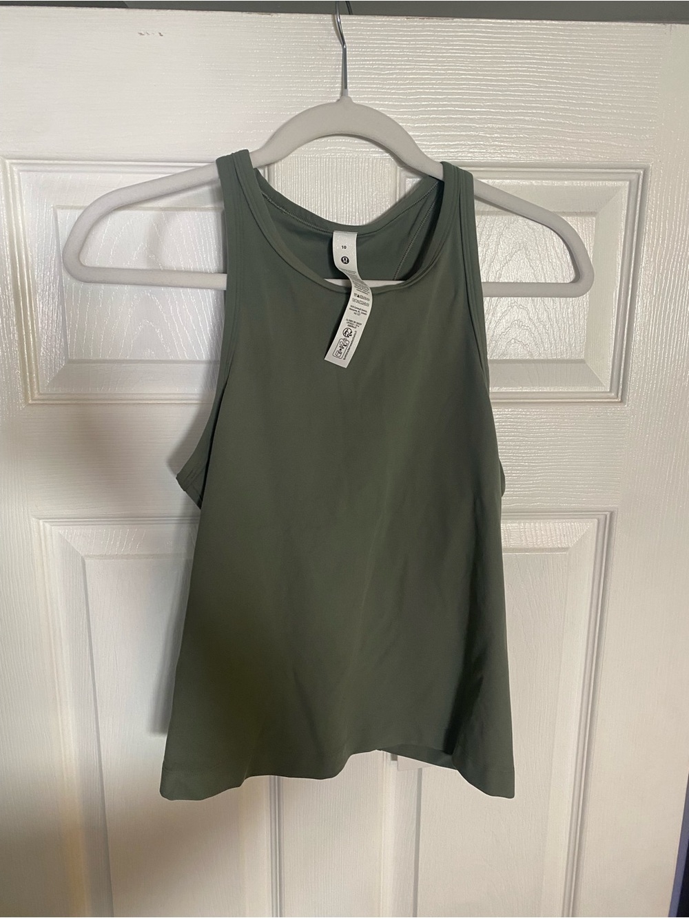 lululemon athletica Olive Green High-Neck Workout Tank brand new with tags